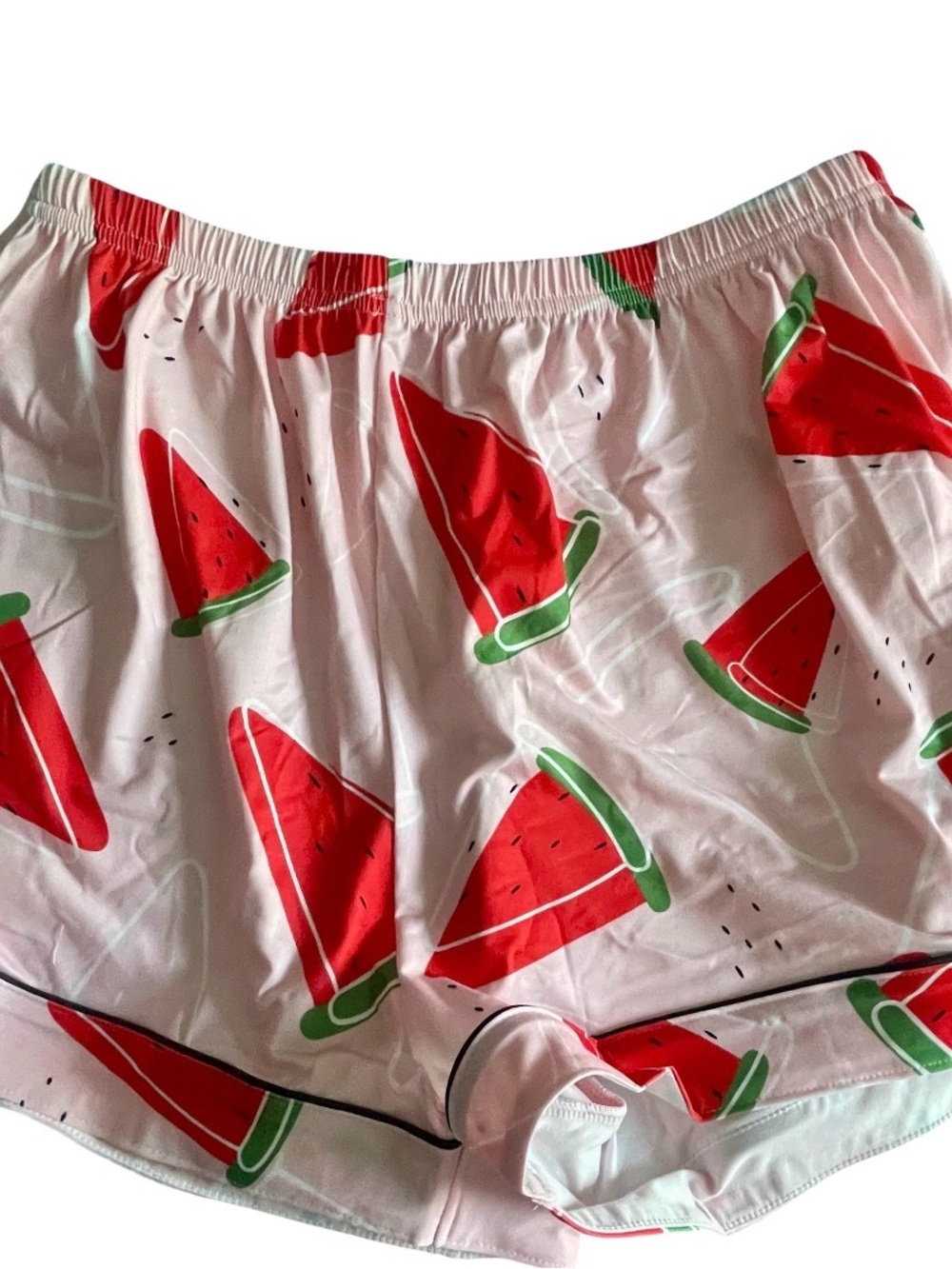 Watermelon Print Satin Pajama Set 🍉 NIB | Size Large - Picture 8 of 14